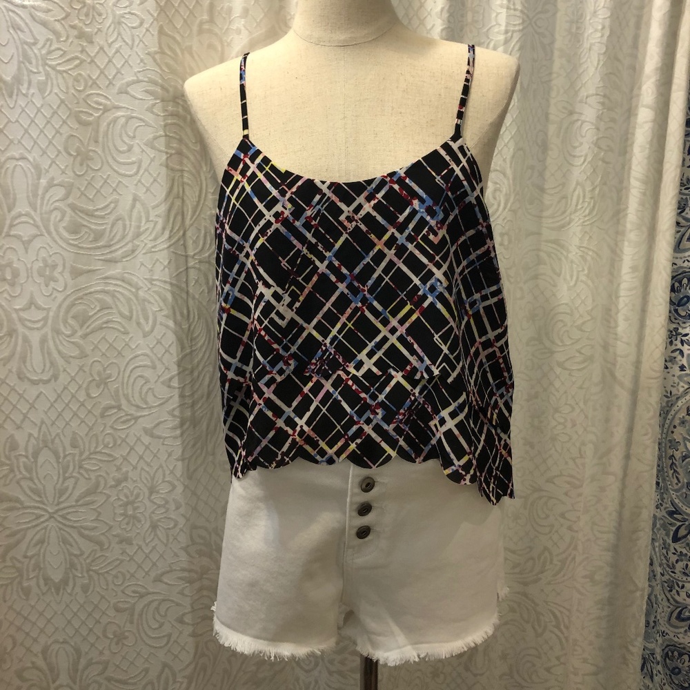 Groovy Black and Multi-colored Tank